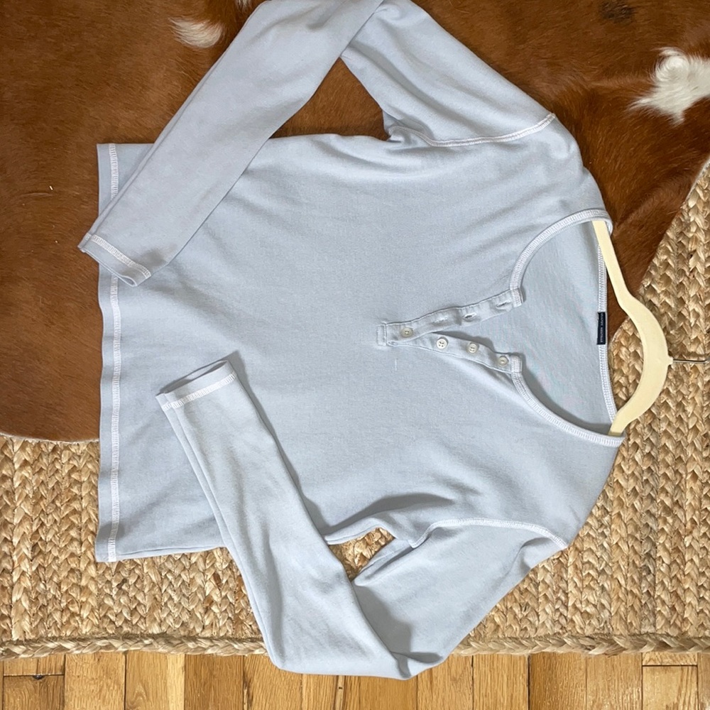 Brandy Melville Button Long Sleeve Tee